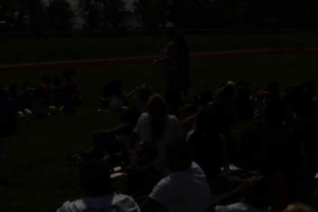Students Watching The Eclipse